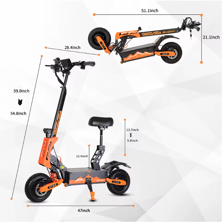 Arwibon 5600W Adult Electric Scooter