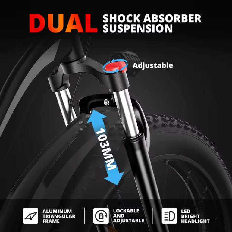 1500W 48V electric mountain bike