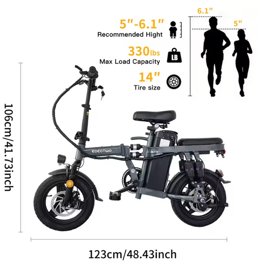 600W Folding E-bike