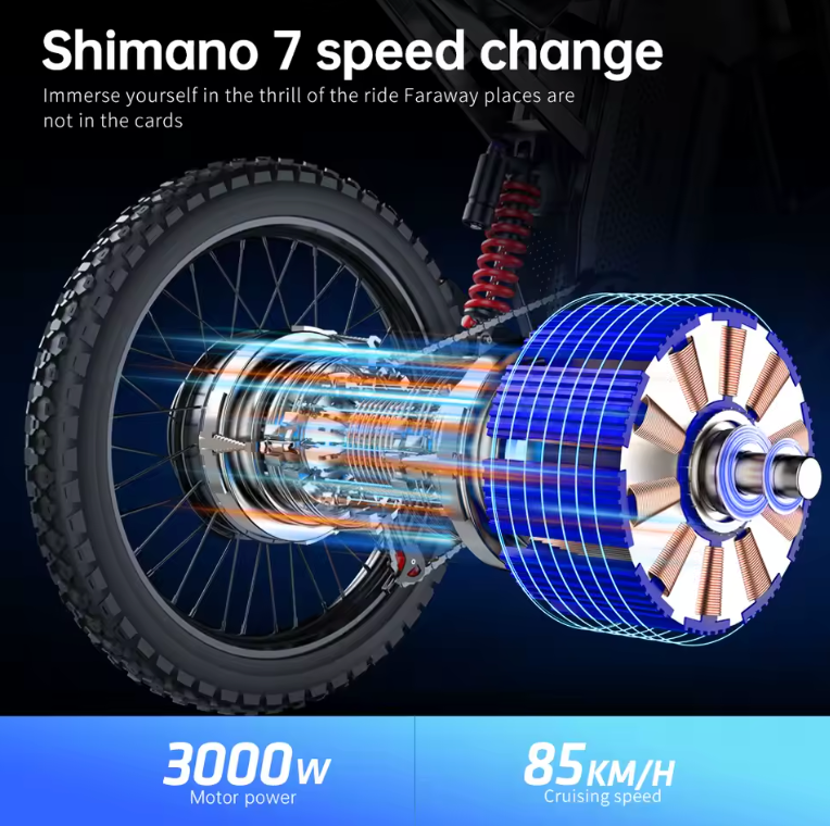 3000W 60V Off-Road Electric Dirt Bike