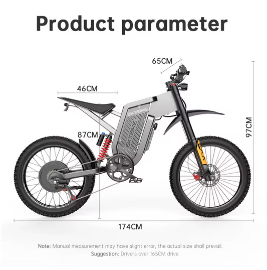 3000W 60V Off-Road Electric Dirt Bike
