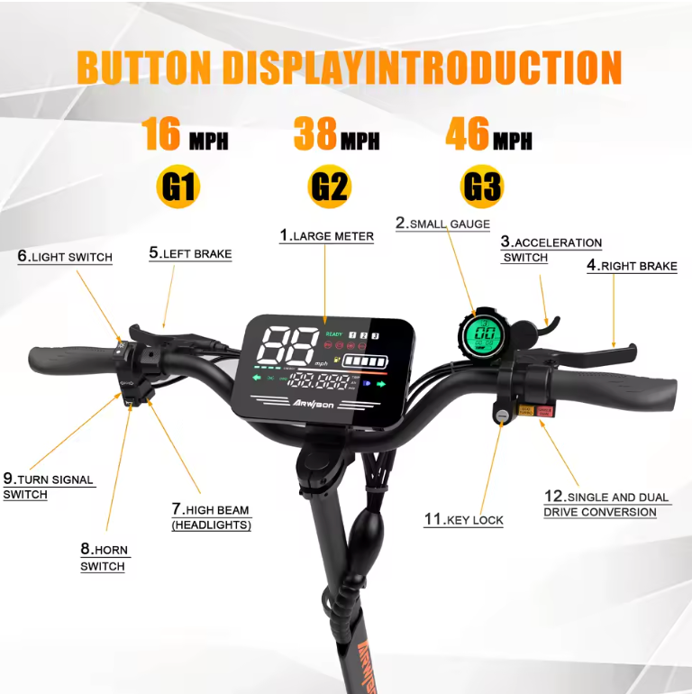 Arwibon 5600W Adult Electric Scooter