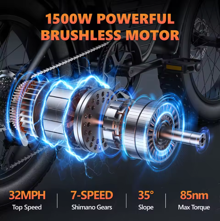 1500W 48V Kickwey Electric Bike